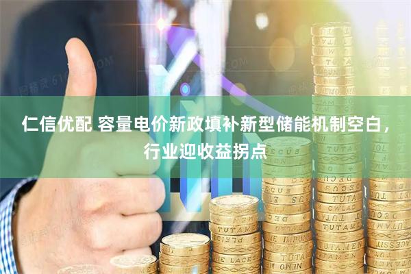 仁信优配 容量电价新政填补新型储能机制空白，行业迎收益拐点